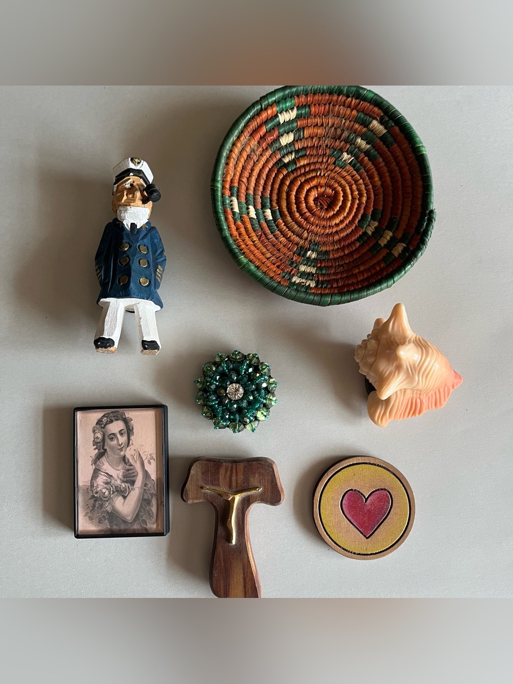 Vintage Cottagecore Refrigerator Gallery Magnet Collection - Set of 7